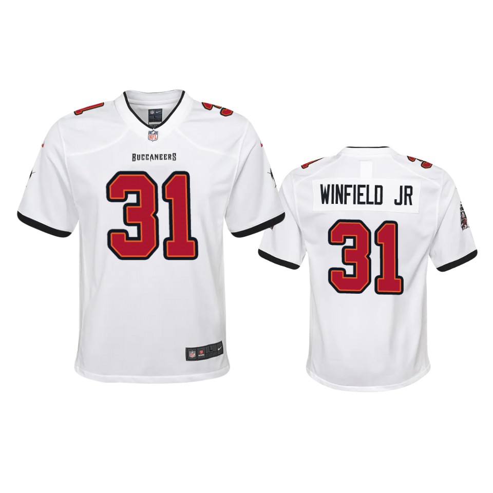 Nike Youth Tampa Bay Buccaneers 31 Antoine Winfield Jr. White 2020 NFL Draft Game Jersey